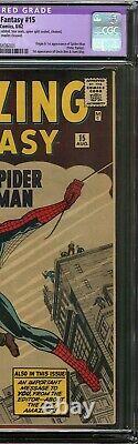 Amazing Fantasy #15 CGC 9.2 1st app SPIDER-MAN, Uncle Ben, Aunt May HOLY GRAIL