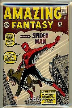 Amazing Fantasy #15 Cgc 8.5 Vf+ Restored Stan Lee Key Origin Book Rare