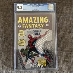 Amazing Fantasy #15 Facsimile CGC 9.8 Spider-Man Stan Lee Ditko Kirby NO BARCODE
