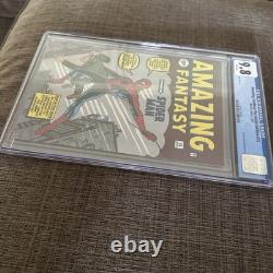 Amazing Fantasy #15 Facsimile CGC 9.8 Spider-Man Stan Lee Ditko Kirby NO BARCODE
