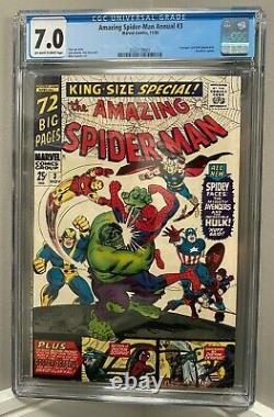Amazing SPIDER-MAN Annual #3 CGC 7.0 STAN LEE story SILVER AGE 1966 NO RESERVE