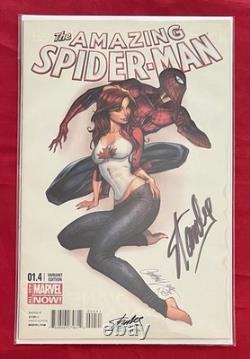 Amazing Spider-Man 1.4 Stan Lee Collectibles Campbell Variant Signed Stan Lee Amazing Spider-Man 1.4 Stan Lee Collectibles Campbell Variant Signed Stan Lee
