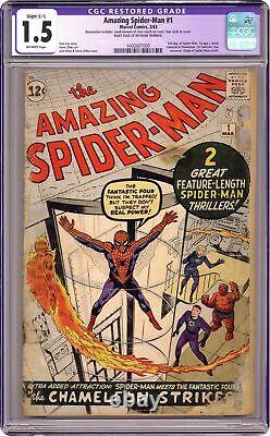 Amazing Spider-Man #1 CGC 1.5 RESTORED 1963 4400887009
