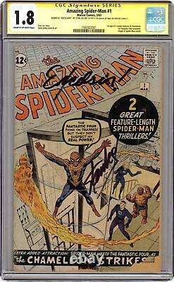 Amazing Spider-Man #1 CGC 1.8 SS Stan Lee 1963 1062322001