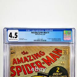 Amazing Spider-Man #1 CGC 4.5 1st App J. Jonah Jameson & Chameleon 1963