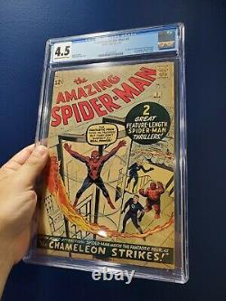 Amazing Spider-Man #1 CGC 4.5 1st App J. Jonah Jameson & Chameleon 1963