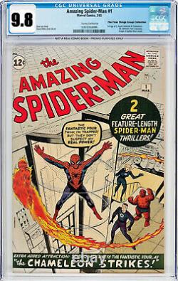 Amazing Spider-Man #1 CGC 9.2 Restored SS 1963 Stan Lee Signature Comic Book