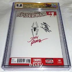 Amazing Spider-Man #1 CGC SS Sketch Signature STAN LEE JOHN ROMITA Blank Cover