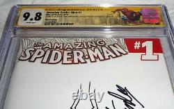 Amazing Spider-Man #1 CGC SS Sketch Signature STAN LEE JOHN ROMITA Blank Cover