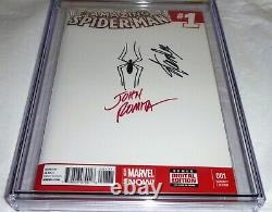 Amazing Spider-Man #1 CGC SS Sketch Signature STAN LEE JOHN ROMITA Blank Cover