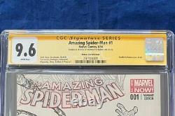 Amazing Spider-Man 1 Sketch CGC 9.6 Signed by Ramos & Sketch of Stan Lee Only 10
