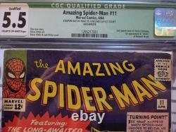 Amazing Spider-Man 11 1964 Marvel Comics CGC 5.5 Qualified Grade