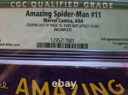 Amazing Spider-Man 11 1964 Marvel Comics CGC 5.5 Qualified Grade