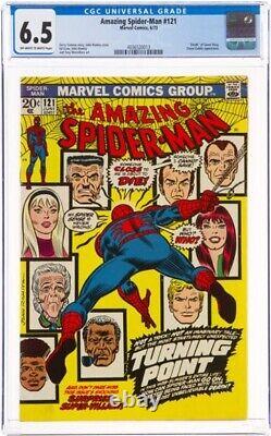 Amazing Spider-Man #121 Death of GWEN Stacy CGC 6.5 FN+ KEY BOOK