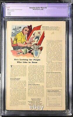 Amazing Spider-Man 13 (CGC Restored 3.0) Origin/1st app Mysterio Lee Ditko 1964