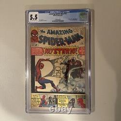 Amazing Spider-Man #13 Marvel 1964 CGC 5.5 1st App and Origin of Mysterio