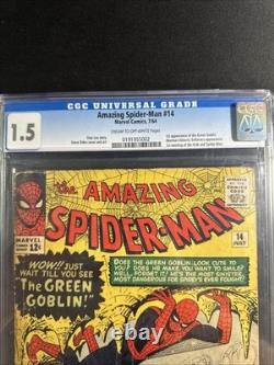 Amazing Spider-Man #14 CGC 1.5 1964 Marvel 1st Green Goblin Damaged Case S1
