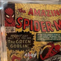 Amazing Spider-Man 14 CGC 8.0 Qualified 1964 Stan Lee Autographed