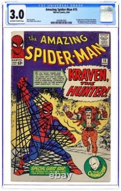 Amazing Spider-Man #15 CGC 3.0 1964 2035967003 1st app. Kraven