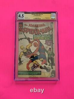 Amazing Spider-Man 16 CGC 4.5 Stan Lee Signature Series 1st Appearance Together