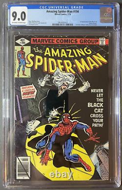 Amazing Spider-Man #194 (1979) 1st App of Black Cat CGC 9.0 Off/White Pages