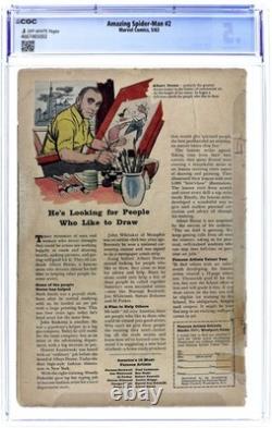Amazing Spider-Man #2 CGC 0.5 1963 4667465002 1st app. Vulture