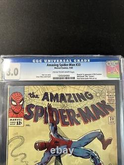Amazing Spider-Man #20 CGC 3.0 1st Scorpion 1965 Marvel Silver Age Comics