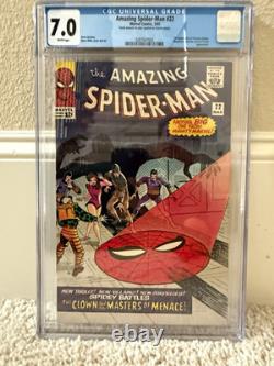 Amazing Spider-Man #22 CGC 7.0 White pgs (1965) Ditko / Lee 1st Princess Python