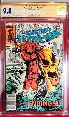 Amazing Spider-Man #251 CGC 9.8 SS Newsstand, Janson Stan Lee Romita Defalco