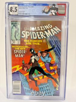 Amazing Spider-Man #252 CGC 8.5 White Pages Newsstand Marvel 1984 Black Suit
