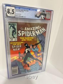 Amazing Spider-Man #252 CGC 8.5 White Pages Newsstand Marvel 1984 Black Suit Amazing Spider-Man #252 CGC 8.5 White Pages Newsstand Marvel 1984 Black Suit