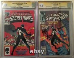 Amazing Spider-Man 252 CGC SS 9.2 1st BLACK Costume NEWSSTAND Signed by STAN LEE