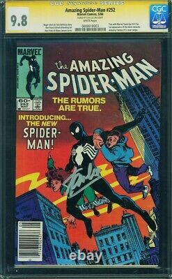 Amazing Spider-Man #252 NEWSSTAND CGC 9.8 SS Stan Lee Key Issue 1st Black Suit