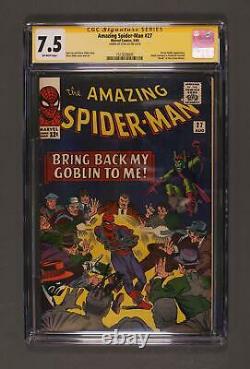 Amazing Spider-Man #27 CGC 7.5 SS Stan Lee 1513039005