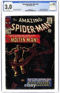 Amazing Spider-Man #28 CGC 3.0 1965 4587853001 1st app. Molten Man