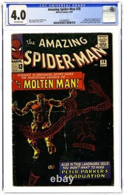 Amazing Spider-Man #28 CGC 4.0 1965 4192889007 1st app. Molten Man