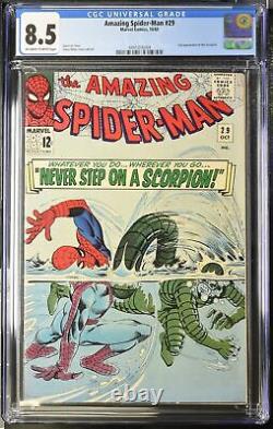 Amazing Spider-Man #29 CGC VF+ 8.5 2nd Appearance Scorpion! Stan Lee! Marvel