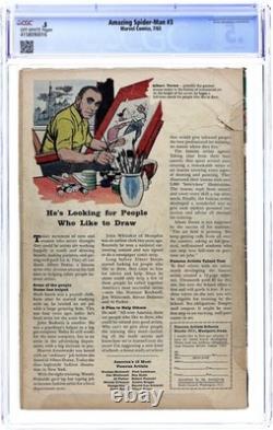 Amazing Spider-Man #3 CGC 0.5 1963 4158090016 1st app. Doctor Octopus