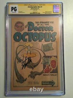 Amazing Spider-Man #3 CGC SS 1st Page Signed STAN LEE First Doctor Octopus PG NG