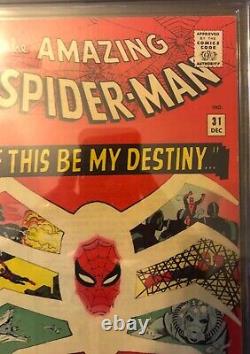 Amazing Spider-Man 31 CGC 7.5. WHITE PAGES! 1st Gwen Stacy! Spider-Gwen! Hot