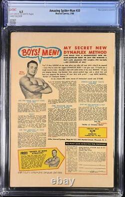 Amazing Spider-Man #33 CGC FN+ 6.5 Classic Cover Stan Lee Ditko! Marvel 1966