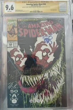 Amazing Spider-Man #346 Triple SIG! CGC 9.6 Stan Lee Signed