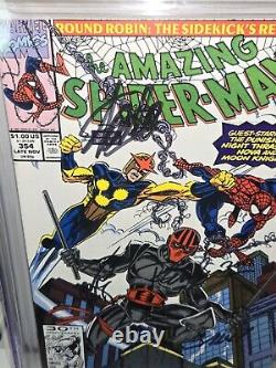 Amazing Spider-Man #354 CGC SS 4x Signature Autograph STAN LEE LARSEN BAGLEY 9.8