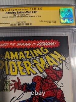 Amazing Spider-Man 361 CGC 9.6 1st Appearance Of Carnage & Signed by Stan Lee