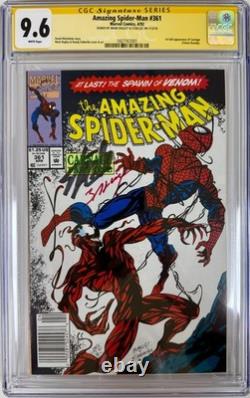 Amazing Spider-Man #361 Marvel Comics Newsstand 4/92 CGC 9.6 Stan Lee Auto