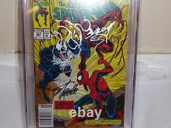 Amazing Spider-Man #362 2x Signature CGC SS 9.8 STAN LEE BAGLEY Carnage Sketch