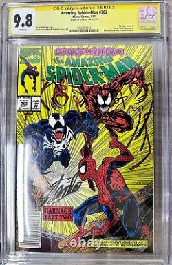 Amazing Spider-Man #362 NEWSSTAND Rare CGC 9.8 Signed STAN LEE Final Signature