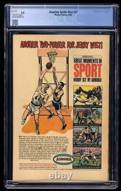 Amazing Spider-Man #37 CGC FN- 5.5 White Pages 1st Norman Osborne! Stan Lee