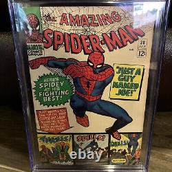 Amazing Spider-Man #38 CGC 9.0 Custom Label Stan Lee Last Steve Ditko Issue