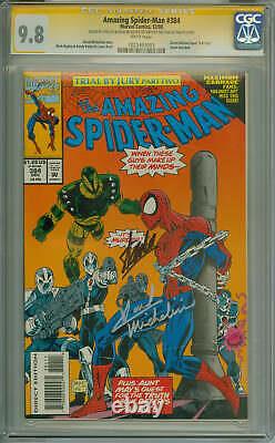 Amazing Spider-Man 384 CGC 9.8 SS Stan Lee & David Michelinie